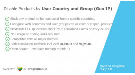 Disable Products By User Country and User Group (Based on Ip)