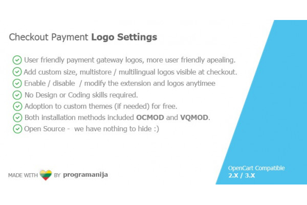 Checkout Payment Logos Settings