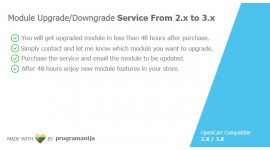 Module Upgrade / Downgrad Service From 2x to 3.x