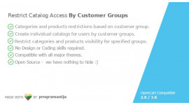 Restrict Categories and Product Access by Customer Group