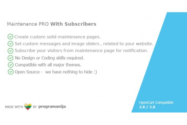 Advanced Maintenance PRO with Subscribers