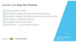 Quantity Sale Step Per Product